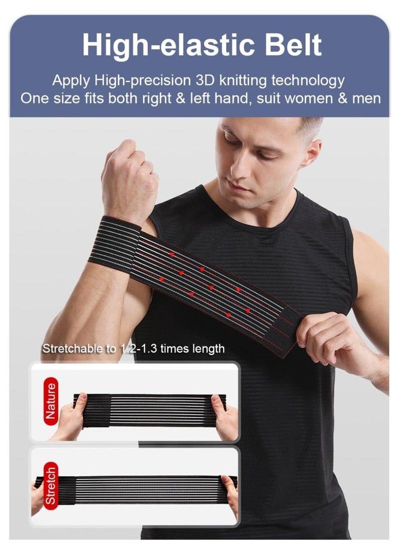 Bukela 2 Pack Wrist Brace Wrist Straps for Weightlifting, Wrist Wraps Lifting Straps Wrist Brace for Working Out Gym Accessories for Men & Women - Image 3